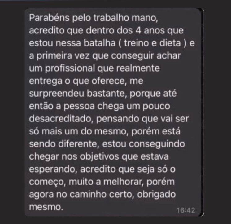 Depoimento · primeira vez encontrando um profissional que entrega